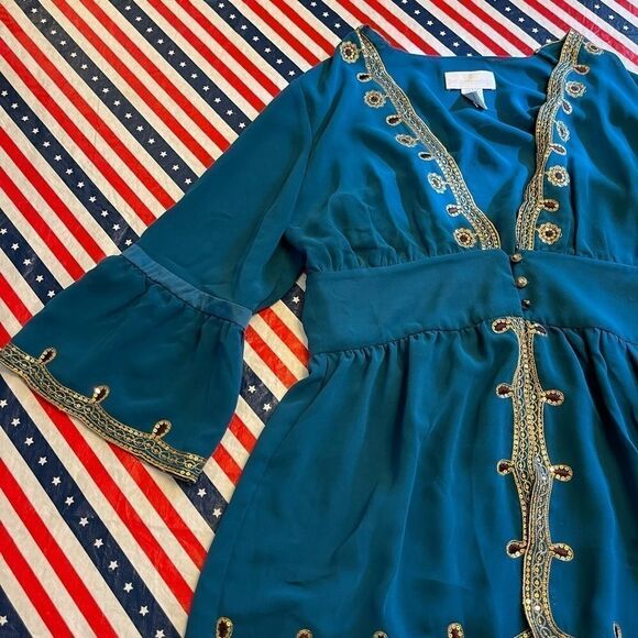 Soft Surroundings Bell Sleeves Blouse Shirt Top - Picture 8 of 13